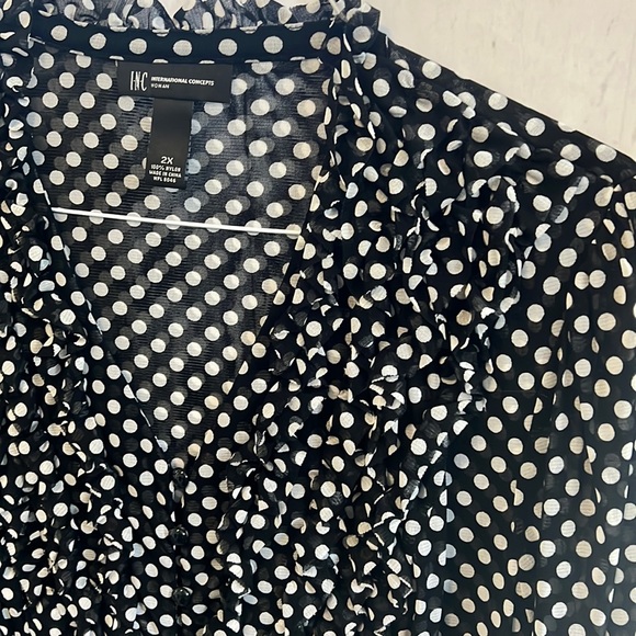 INC International Concepts Tops - Polka dotted Top